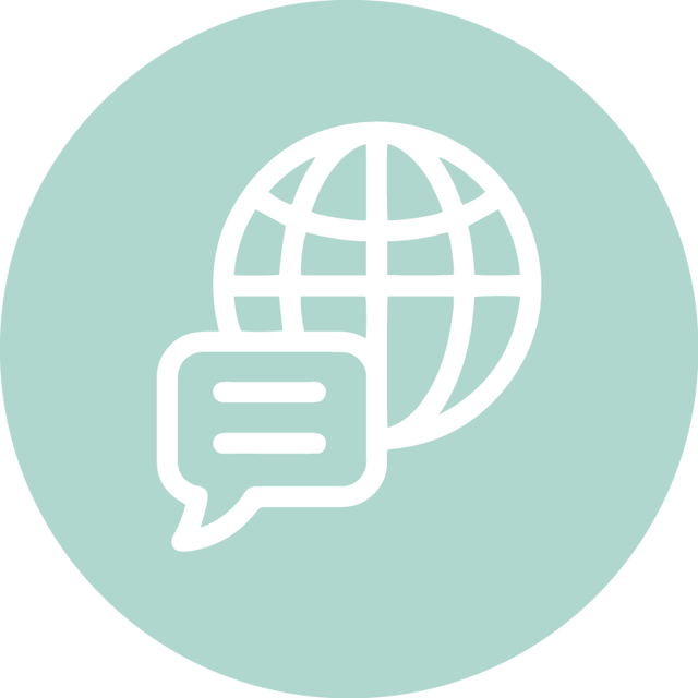 multilingual support icon