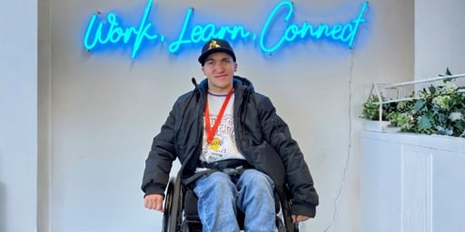 disable person on wheel chair