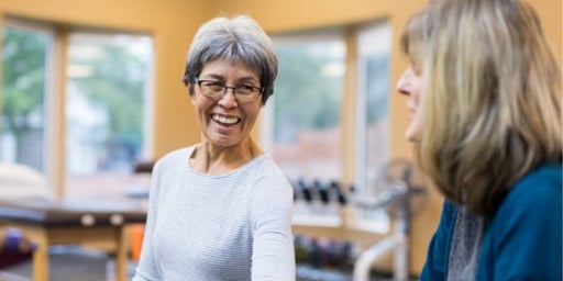 senior having a occupational therapy session