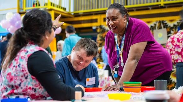 NDIS workers with participant