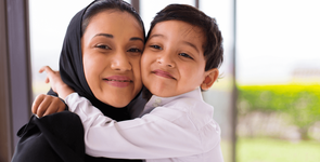 Mother and boy happy CatholicCare