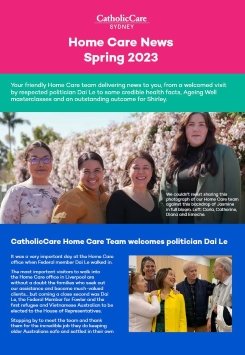 Newsletter cover Spring 2023